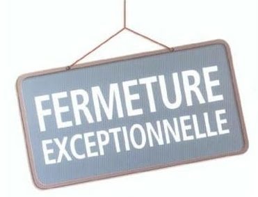 Bibliothèque fermée, samedi 15 août